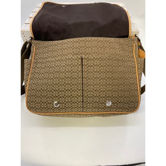 COACH F77004 CANVAS SIGNATURE LARGE CROSSBODY BAG(ASIS) - Picture 10 of 16